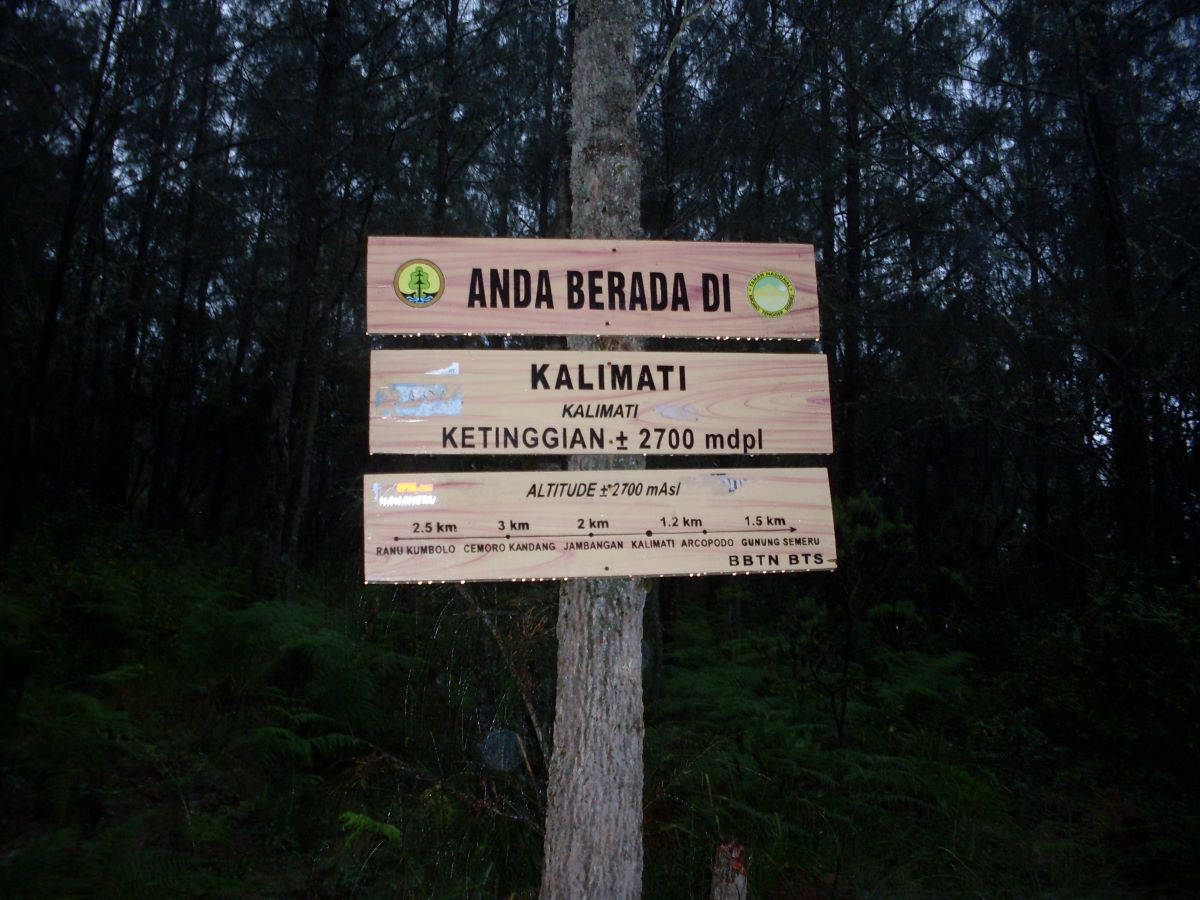 kalimati, semeru